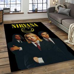 Nirvana Rock Band Punk Rock Music Retangle Carpet Area Rug Home Decor Best Gift For Fan And Friends NV22