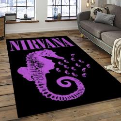 Nirvana Rock Band Punk Rock Music Retangle Carpet Area Rug Home Decor Best Gift For Fan And Friends NV25