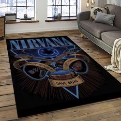 Nirvana Rock Band Punk Rock Music Retangle Carpet Area Rug Home Decor Best Gift For Fan And Friends NV27