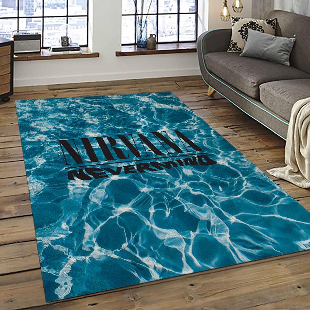 Nirvana Rock Band Punk Rock Music Retangle Carpet Area Rug Home Decor Best Gift For Fan And Friends NV35