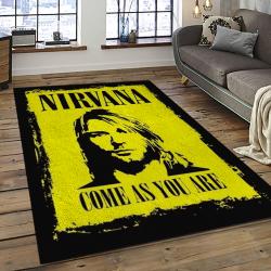 Nirvana Rock Band Punk Rock Music Retangle Carpet Area Rug Home Decor Best Gift For Fan And Friends NV4