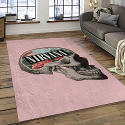 Nirvana Rock Band Punk Rock Music Retangle Carpet Area Rug Home Decor Best Gift For Fan And Friends NV41