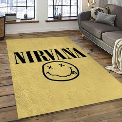 Nirvana Rock Band Punk Rock Music Retangle Carpet Area Rug Home Decor Best Gift For Fan And Friends NV59