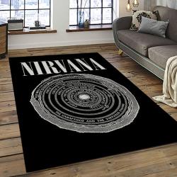 Nirvana Rock Band Punk Rock Music Retangle Carpet Area Rug Home Decor Best Gift For Fan And Friends NV6