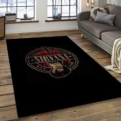 Nirvana Rock Band Punk Rock Music Retangle Carpet Area Rug Home Decor Best Gift For Fan And Friends NV60