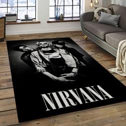 Nirvana Rock Band Punk Rock Music Retangle Carpet Area Rug Home Decor Best Gift For Fan And Friends NV62