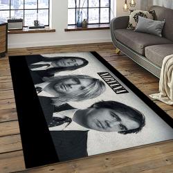 Nirvana Rock Band Punk Rock Music Retangle Carpet Area Rug Home Decor Best Gift For Fan And Friends NV65