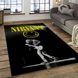 Nirvana Rock Band Punk Rock Music Retangle Carpet Area Rug Home Decor Best Gift For Fan And Friends NV9