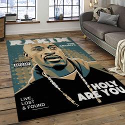 Rakim Rapper Hiphop Music Retangle Carpet Area Rug Home Decor Best Gift For Fan And Friends RK1