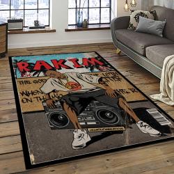 Rakim Rapper Hiphop Music Retangle Carpet Area Rug Home Decor Best Gift For Fan And Friends RK18
