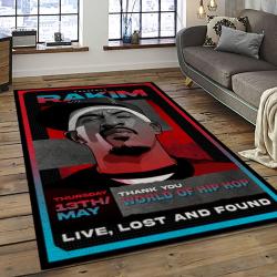 Rakim Rapper Hiphop Music Retangle Carpet Area Rug Home Decor Best Gift For Fan And Friends RK8