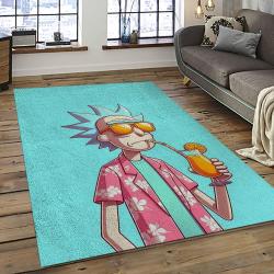 Rick and Morty Cartoon TV Show Retangle Carpet Area Rug Home Decor Best Gift For Family RM15