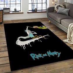Rick and Morty Cartoon TV Show Retangle Carpet Area Rug Home Decor Best Gift For Family RM19