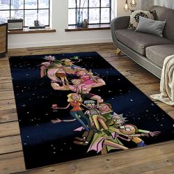 Rick and Morty Cartoon TV Show Retangle Carpet Area Rug Home Decor Best Gift For Family RM23