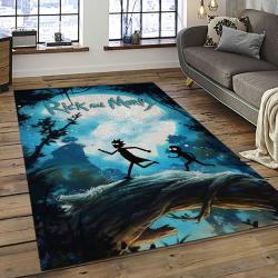 Rick and Morty Cartoon TV Show Retangle Carpet Area Rug Home Decor Best Gift For Family RM28