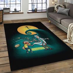 Rick and Morty Cartoon TV Show Retangle Carpet Area Rug Home Decor Best Gift For Family RM30