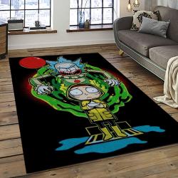 Rick and Morty Cartoon TV Show Retangle Carpet Area Rug Home Decor Best Gift For Family RM35