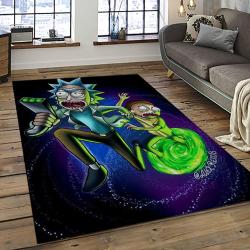 Rick and Morty Cartoon TV Show Retangle Carpet Area Rug Home Decor Best Gift For Family RM5