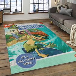 Rocket Power Action Cartoon Retangle Carpet Area Rug Home Decor Best Gift For Fan And Friends RP11