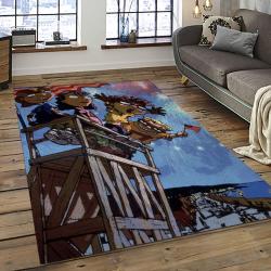 Rocket Power Action Cartoon Retangle Carpet Area Rug Home Decor Best Gift For Fan And Friends RP2
