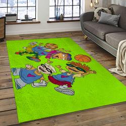Rocket Power Action Cartoon Retangle Carpet Area Rug Home Decor Best Gift For Fan And Friends RP23
