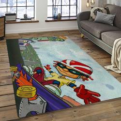Rocket Power Action Cartoon Retangle Carpet Area Rug Home Decor Best Gift For Fan And Friends RP34