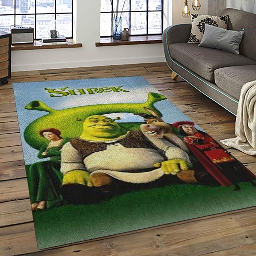 Shrek Cartoon Characters Carpet Area Rug Home Decor Gift Best Present For Friends SK28