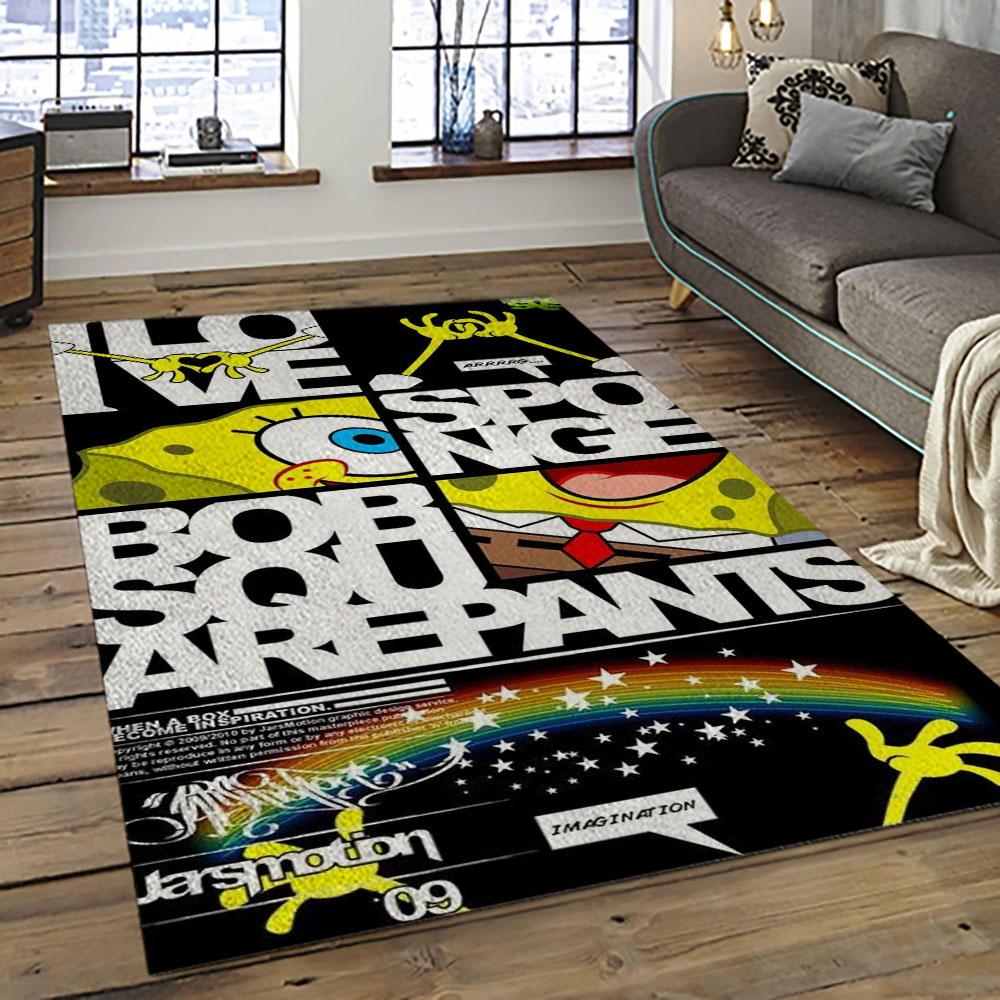 SpongeBob SquarePants Cartoon TV Show Retangle Carpet Area Rug Home Decor Best Gift For Family SSP22