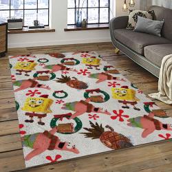 SpongeBob SquarePants Cartoon TV Show Retangle Carpet Area Rug Home Decor Best Gift For Family SSP3