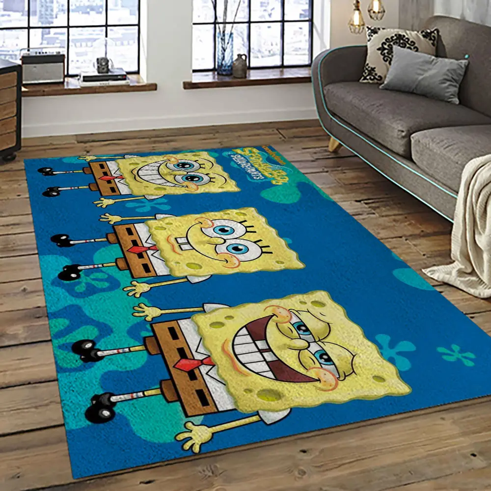 SpongeBob SquarePants Cartoon TV Show Retangle Carpet Area Rug Home Decor Best Gift For Family SSP31