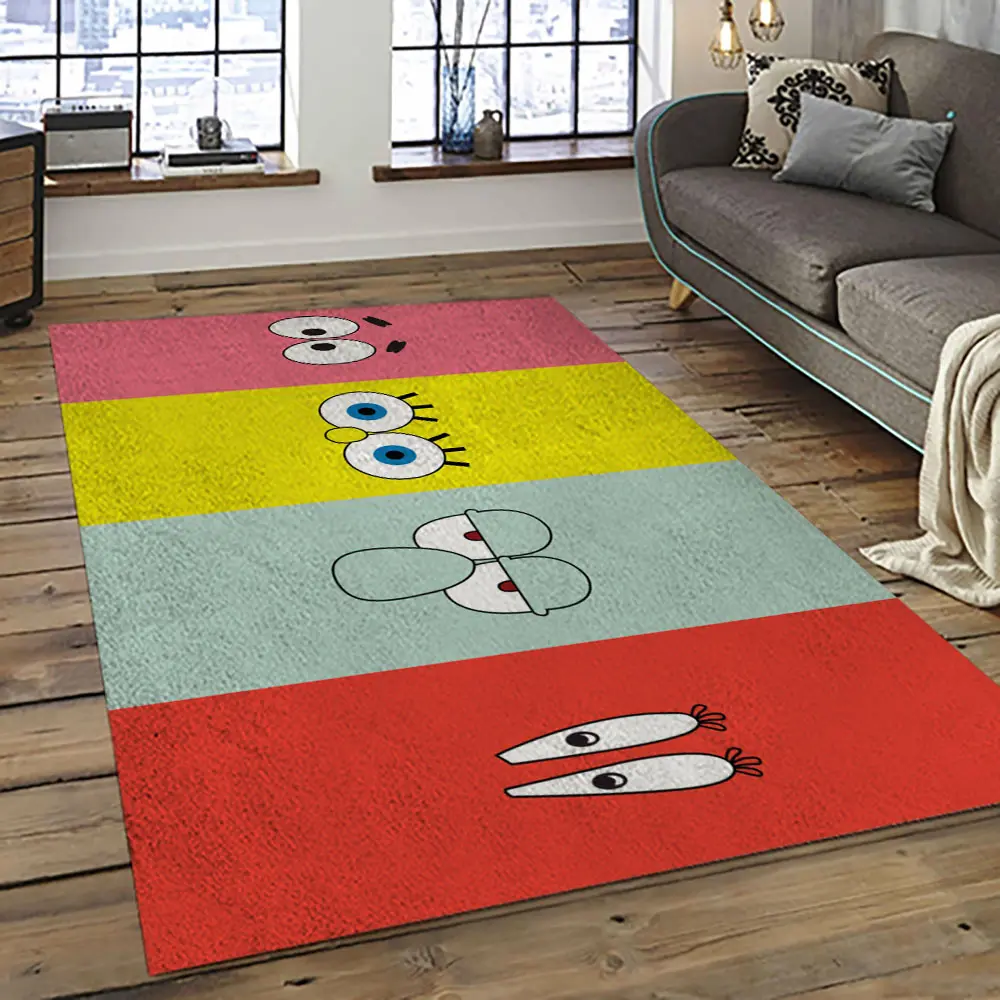 SpongeBob SquarePants Cartoon TV Show Retangle Carpet Area Rug Home Decor Best Gift For Family SSP36