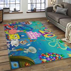 SpongeBob SquarePants Cartoon TV Show Retangle Carpet Area Rug Home Decor Best Gift For Family SSP37