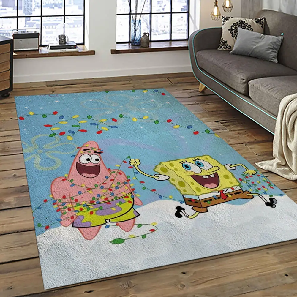 SpongeBob SquarePants Cartoon TV Show Retangle Carpet Area Rug Home Decor Best Gift For Family SSP5