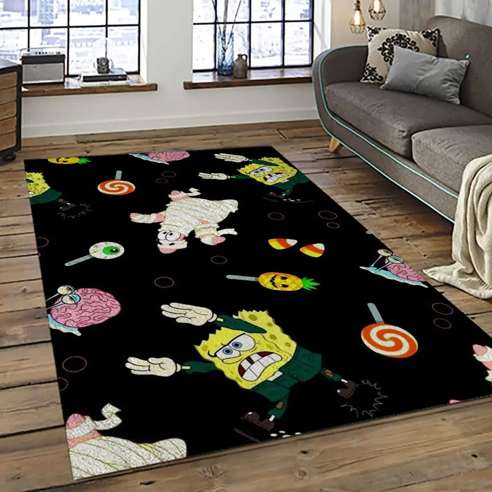 SpongeBob SquarePants Cartoon TV Show Retangle Carpet Area Rug Home Decor Best Gift For Family SSP7