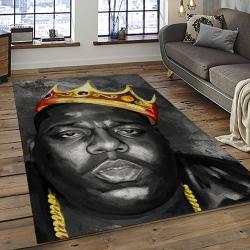 The Notorious B.I.G. Rapper Hiphop Music Rap Carpet Area Rug Home Decor Gift For Fans Gift For Friends BIG29