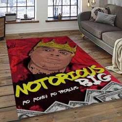 The Notorious B.I.G. Rapper Hiphop Music Rap Carpet Area Rug Home Decor Gift For Fans Gift For Friends BIG9