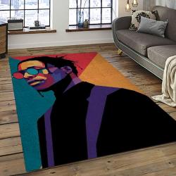 Travis Scott Rapper Hiphop Music Retangle Carpet Area Rug Home Decor Best Gift For Fan And Friends TST42