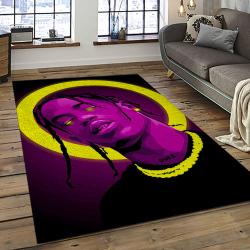 Travis Scott Rapper Hiphop Music Retangle Carpet Area Rug Home Decor Best Gift For Fan And Friends TST47