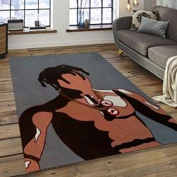Travis Scott Rapper Hiphop Music Retangle Carpet Area Rug Home Decor Best Gift For Fan And Friends TST50