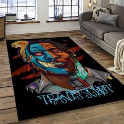 Travis Scott Rapper Hiphop Music Retangle Carpet Area Rug Home Decor Best Gift For Fan And Friends TST9
