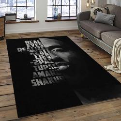Tupac Shakur Rapper Hiphop Music Rap Carpet Area Rug Home Decor Gift For Fans Gift For Friends TS12