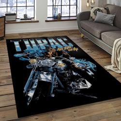 Tupac Shakur Rapper Hiphop Music Rap Carpet Area Rug Home Decor Gift For Fans Gift For Friends TS14