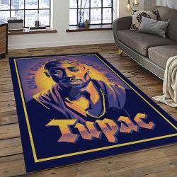 Tupac Shakur Rapper Hiphop Music Rap Carpet Area Rug Home Decor Gift For Fans Gift For Friends TS18