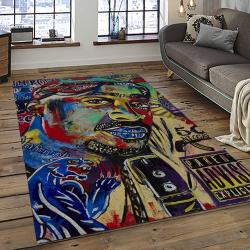 Tupac Shakur Rapper Hiphop Music Rap Carpet Area Rug Home Decor Gift For Fans Gift For Friends TS23