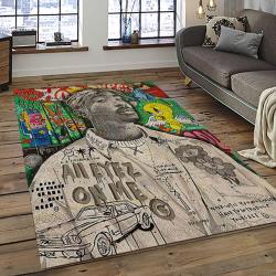 Tupac Shakur Rapper Hiphop Music Rap Carpet Area Rug Home Decor Gift For Fans Gift For Friends TS26