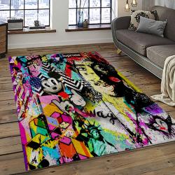 Tupac Shakur Rapper Hiphop Music Rap Carpet Area Rug Home Decor Gift For Fans Gift For Friends TS36