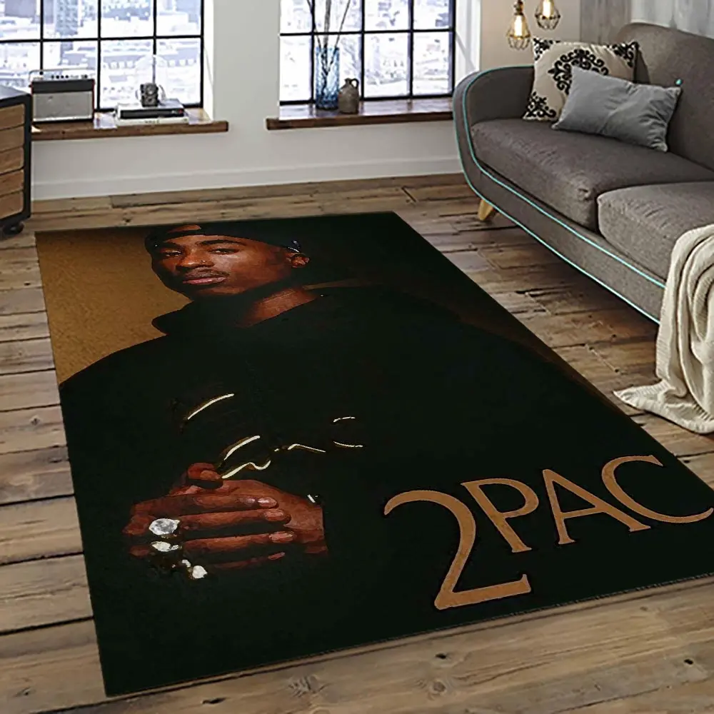 Tupac Shakur Rapper Hiphop Music Rap Carpet Area Rug Home Decor Gift For Fans Gift For Friends TS53
