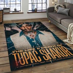Tupac Shakur Rapper Hiphop Music Rap Carpet Area Rug Home Decor Gift For Fans Gift For Friends TS8