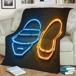 Daft Punk Fleece Throw Blanket Meaningful Gift For Halloween Christmas
