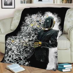 Daft Punk Fleece Throw Blanket Meaningful Gift For Halloween Christmas